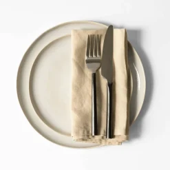 Serviett 45x45 cm, hazelnut stripe