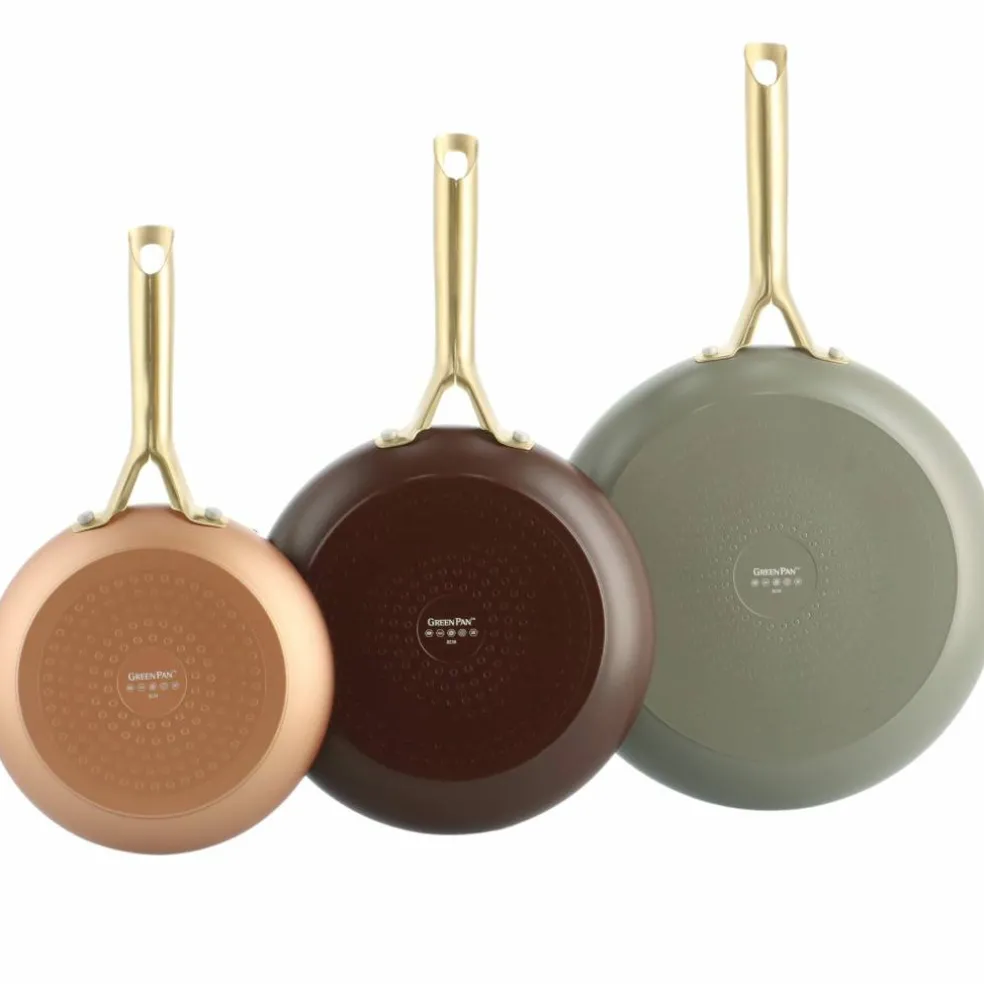 Shades stekepannesett 3 deler, copper/chocolate brown/quartz grey