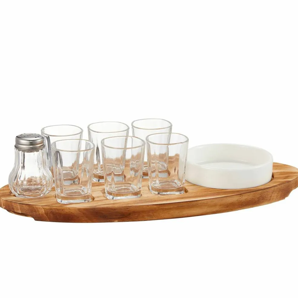 Shonta Shotbrikke Med 6 Glass Inkl. Saltkar