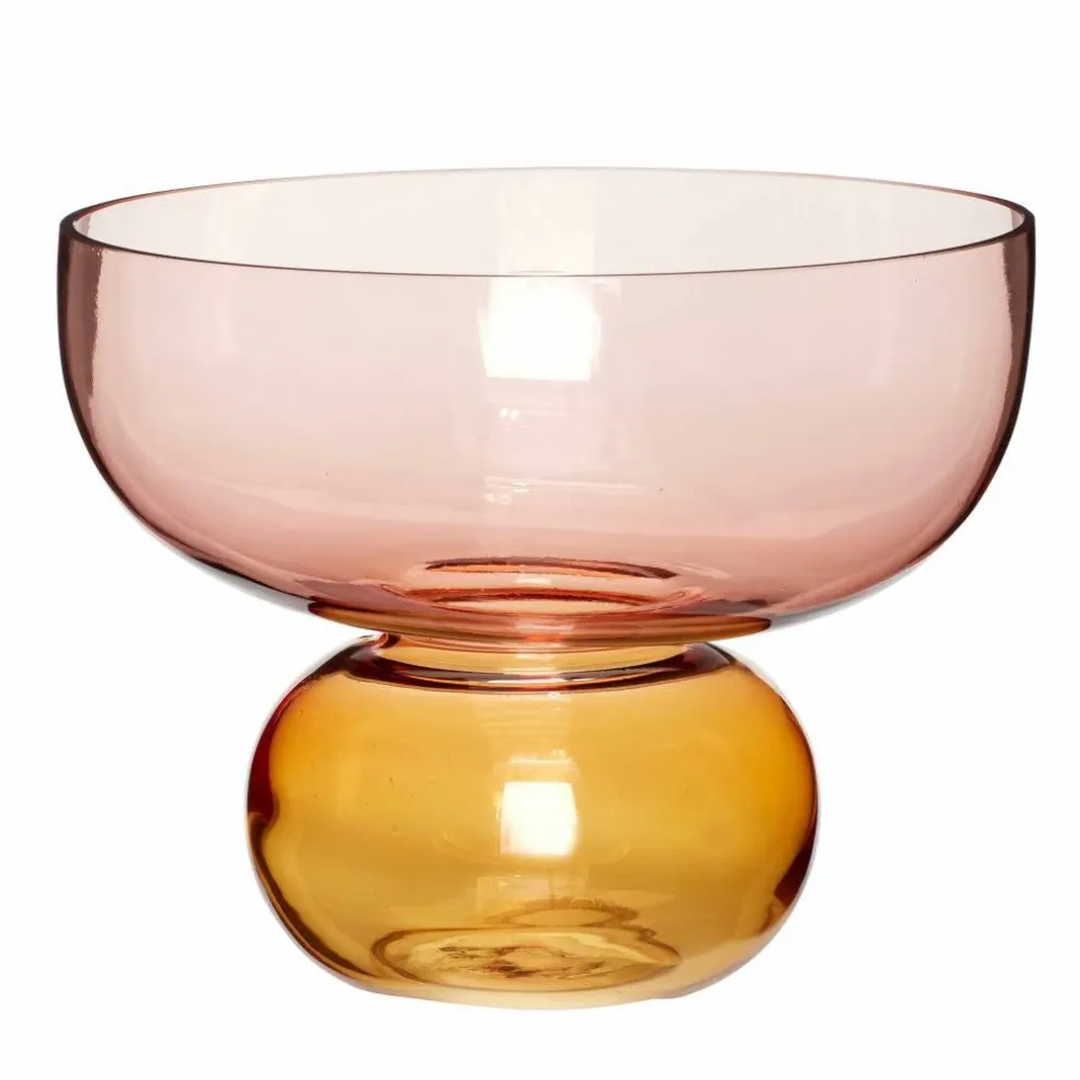 Show vase 25 cm, rav/rosa