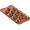 Silikonform Sjokolade Hodeskalle, Ø 3cm