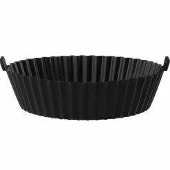 Silikonform til airfryer 18,5x14,5 cm, svart