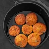 Silikonmuffinsform til airfryer, svart