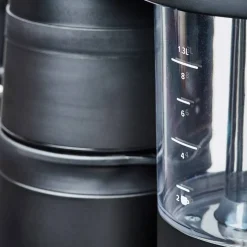 Six kaffebrygger 1,25 liter, matt svart