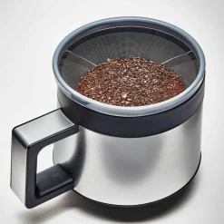 Six kaffetrakter 1,25 liter, matt rustfritt stål
