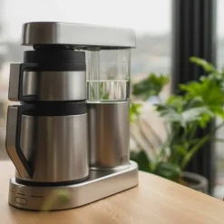 Six kaffetrakter 1,25 liter, matt rustfritt stål
