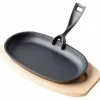 Sizzling støpejernspanne