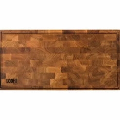 Skjærebrett til utekjøkken 25 x 50 cm, eik