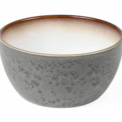 Skål 14 cm grå/kremhvit