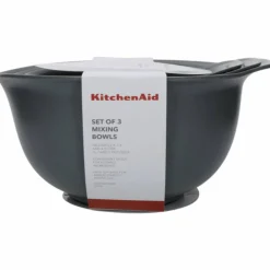 Skålsett 3 stk, charcoal grey