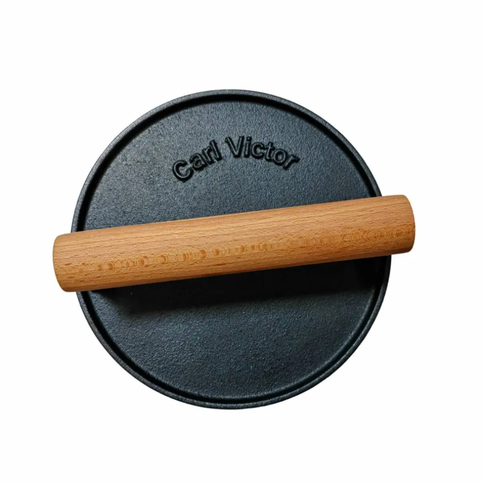 Smash Burger grillpresse rillet 17,5 cm