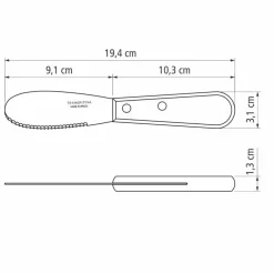 Smørkniv 19,5 cm