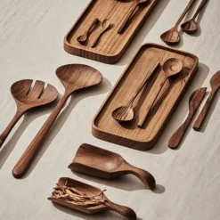 Smørkniver, teak