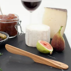 Smør & ostehøvel frittstående, oliven tre