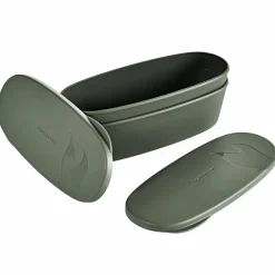 SnapBox oval beholder 2-pakning, cream