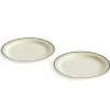 Sobremesa tallerken 24,5 cm, 2-pakning, grønn/sand