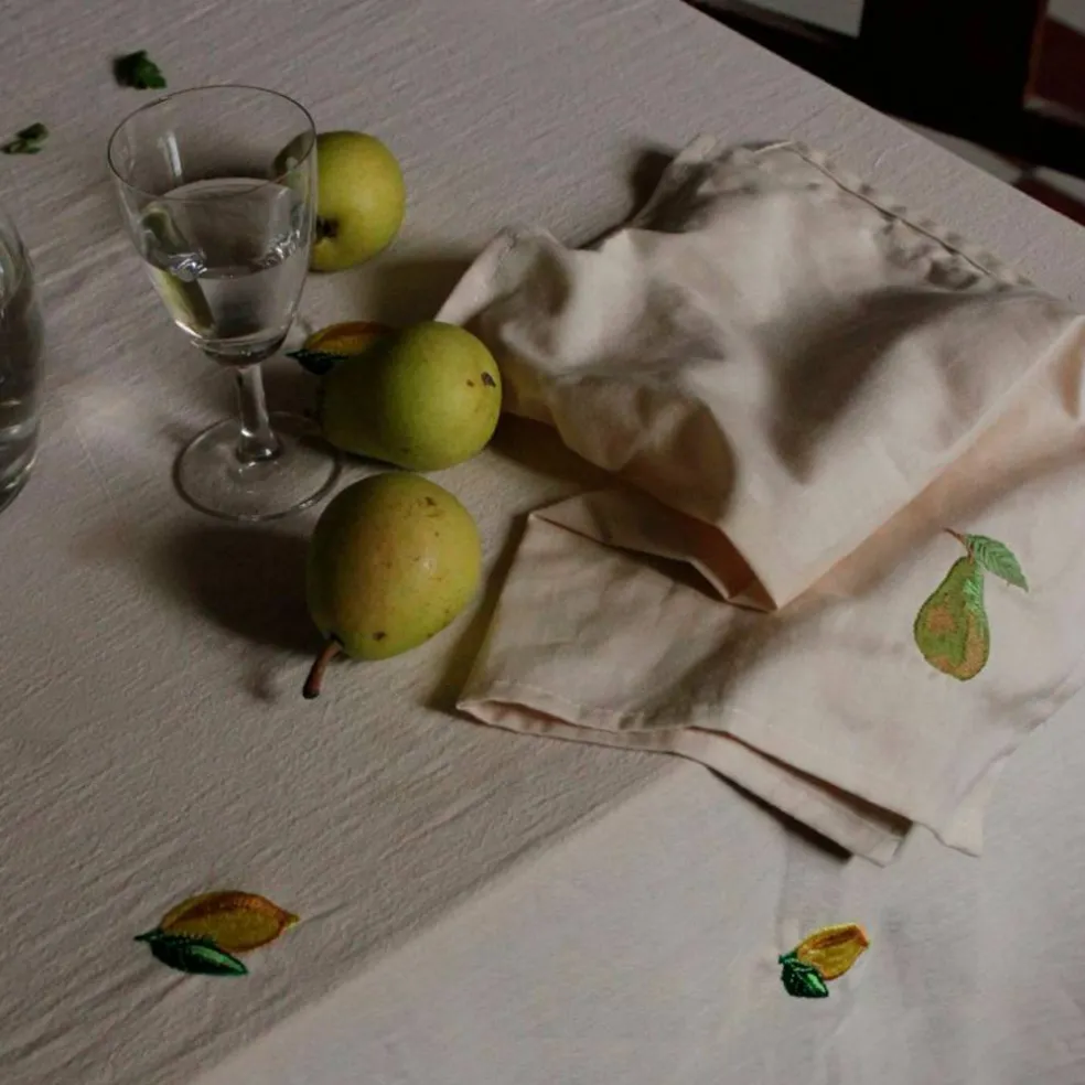 Soda Lemon duk 330×145 cm, beige