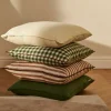 Soft pute 50 x 50 cm, offwhite/svart