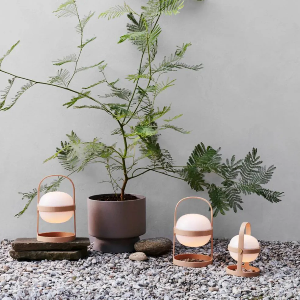 Soft Spot Solar Circular lampe 18,5 cm, terracotta