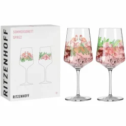 Sommersonett No. 17&18 vinglass, 2 stk