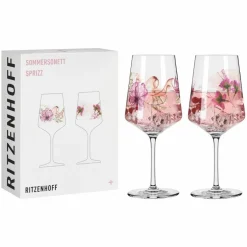 Sommersonett vinglass, 2 stk, #7&8