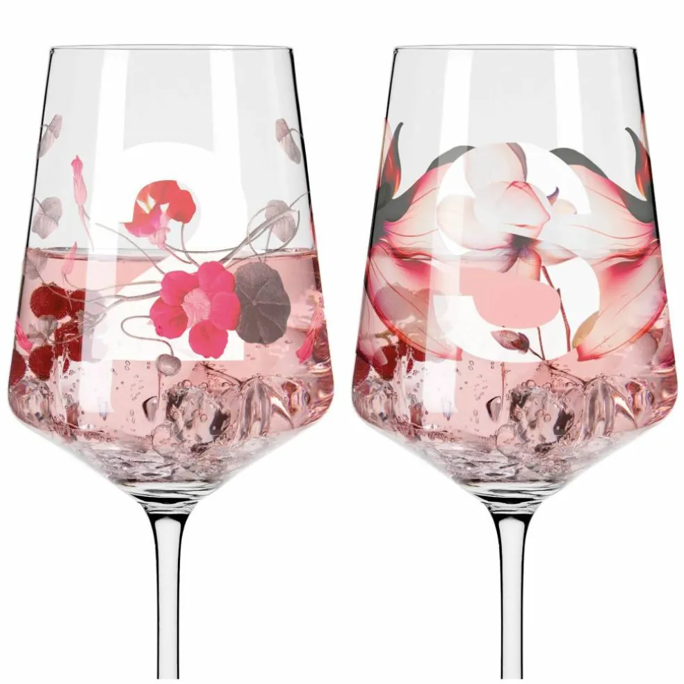 Sommersonett vinglass, 2 stk, #5&6