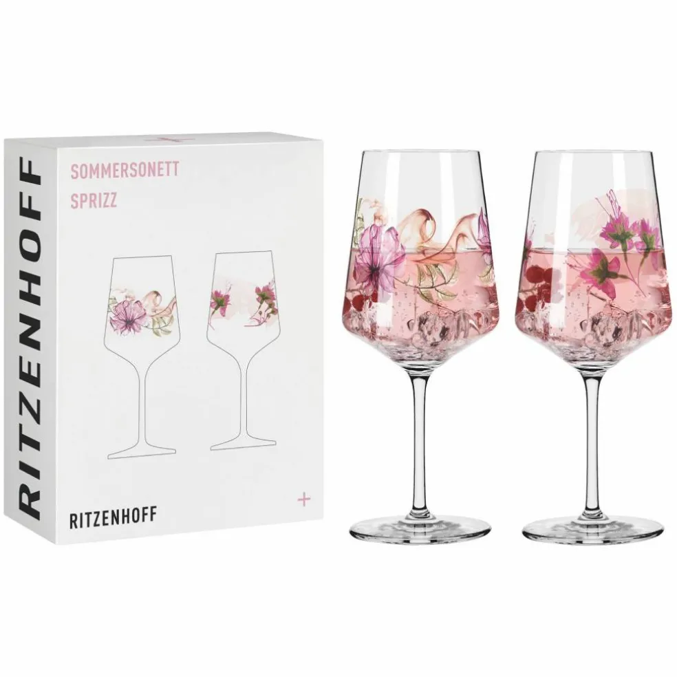 Sommersonett vinglass, 2 stk, #3&4