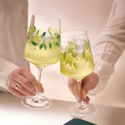 Sommertau italiensk Limoncello vinglass