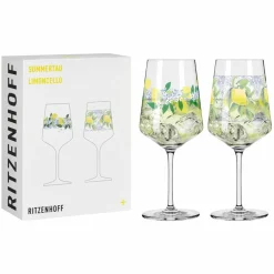 Sommertau italiensk Limoncello vinglass