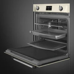 SOP6902S2P innbygget ovn, 68 liter, creme