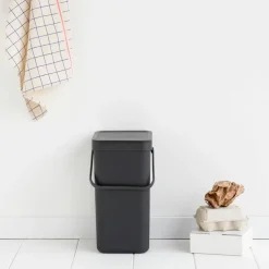 Sort & Go avfallsbøtte 6 liter, mørkegrå