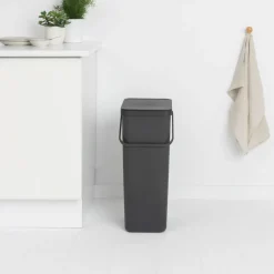 Sort & Go avfallsbøtte 6 liter, mørkegrå