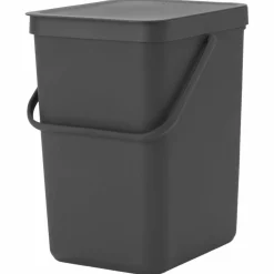 Sort & Go avfallsbøtte 6 liter, mørkegrå
