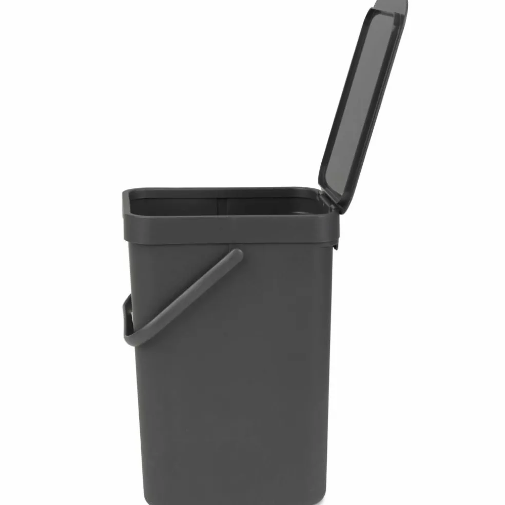 Sort & Go avfallsbøtte 6 liter, mørkegrå