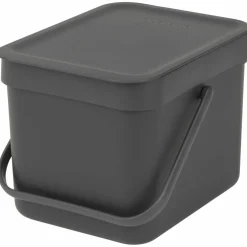 Sort & Go avfallsbøtte 3 liter, mørkegrå