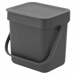 Sort & Go avfallsbøtte 3 liter, mørkegrå