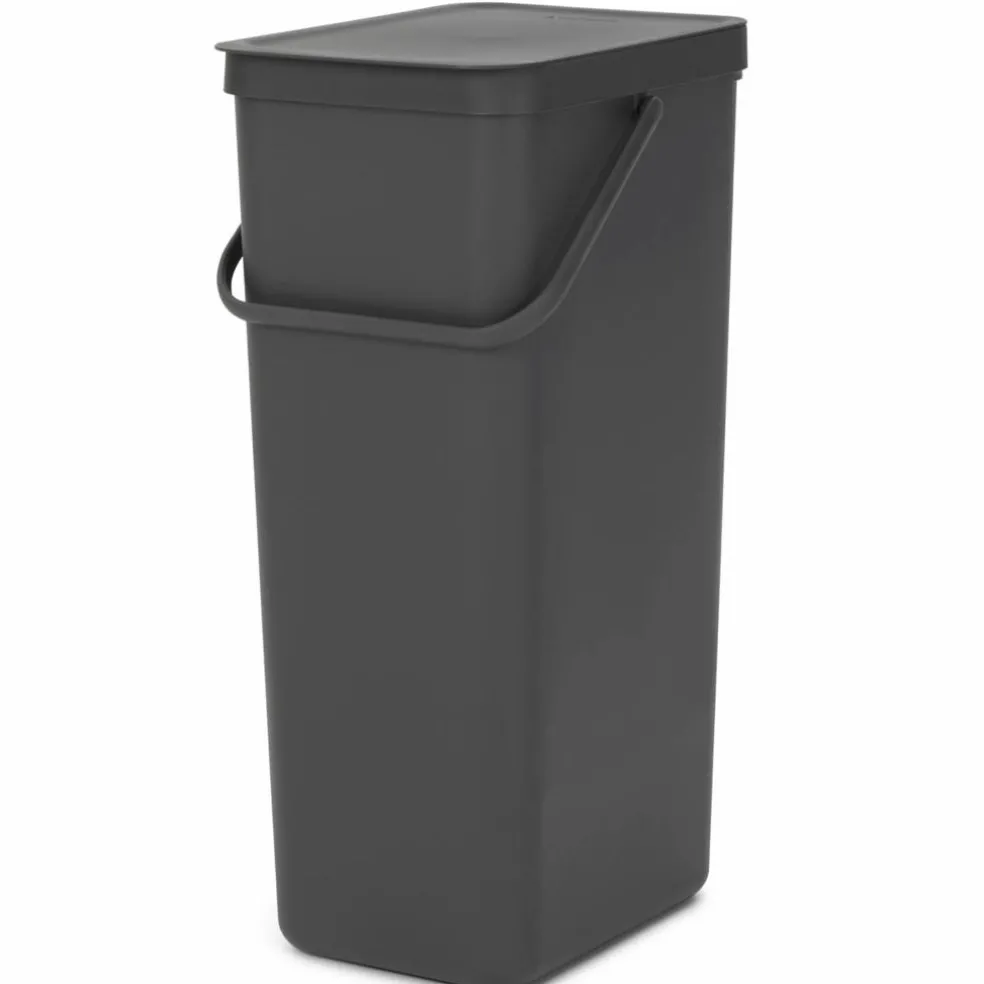Sort & Go avfallsbøtte 25 liter, mørkegrå