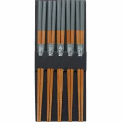Spisepinner, 5 par, grey