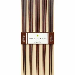 Spisepinner Plain Wood 5 Par, brun
