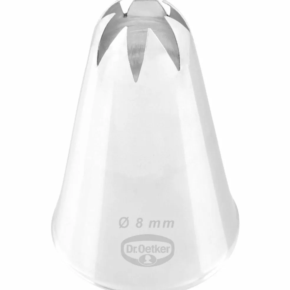Sprøyteposetipp Stjerne Lukket 6 mm