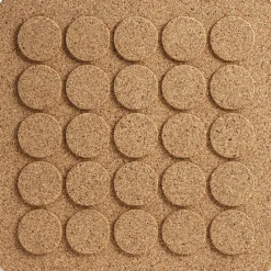Square Dots gryteunderlag, svart kork