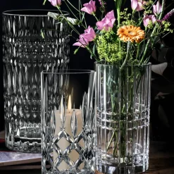 Square vase 28 cm, klar