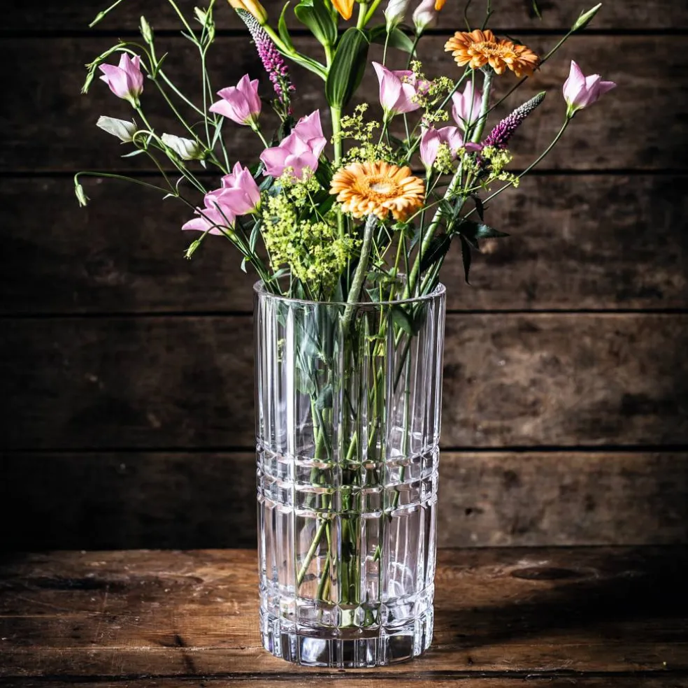 Square vase 28 cm, klar