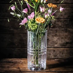 Square vase 23 cm, klar