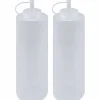 Squeeze-flaske 260 ml med lokk, 2-pakning