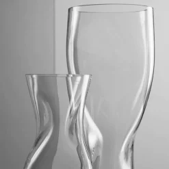 Squeeze vase 34 cm, blå