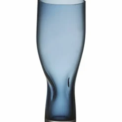 Squeeze vase 34 cm, blå