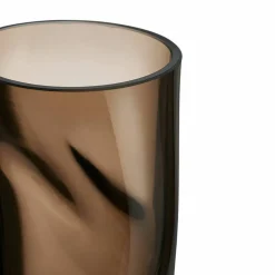 Squeeze-vase 23 cm, røykbrun