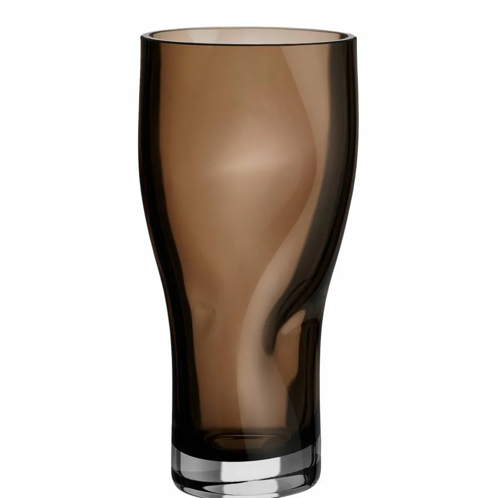 Squeeze-vase 23 cm, røykbrun