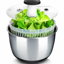 Stainless Steel salatslynge med pumpe 6L